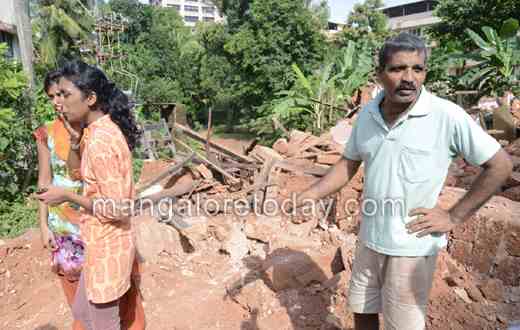 St Aloysius College demolishes poor family house